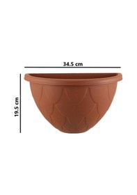 Resim Omnipazar So-dd03 Dekoratif Damla Duvar Saksı 3.4 Litre Kiremit 6 Adet 