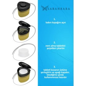 Resim Saban Üçgen Vanilya Nem Alıcılı Ve Rutubet Giderici Aparat 500 gr 