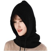 Resim Kadın Balaklava Kapşonlu Şapka Kış Kaşmir Örgü Şapkalar Kayak Maskesi Kayak Şapkası Açık Hava Siyah Diğer 
