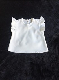 Resim Kız Çocuk Bebek Kırık Beyaz Üst Bluz 001 