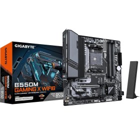 Resim Gıgabyte B550m Gamıng X Wıfı Am4 Ddr4 4733mhz Oc Pcıe 4.0 M.2 Nvme Wifi 6 Gigabit Lan Matx Gaming Anakart 