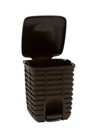 Resim Primanova Palm Kahverengi Pedallı Çöp Kovası 9 Litre İç Kovalı Kahverengi 