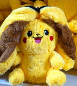 Resim Pokemon Pikachu Peluş Oyuncak Hediyelik Sürpriz Peluş 40cm Uyku Arkadaşı Fermuarlı 