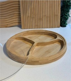 Resim Kapaklı 3 Bölmeli Çerezlik Çok Renkli 