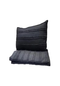 Resim Vnl Butik Yatak Örtüsü Çift Kişilik Carla Antrasit Antrasit 