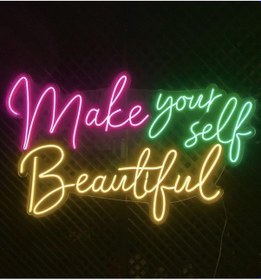 Resim Make Your Self Beautyful Neon Led Renkli 