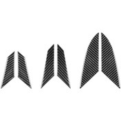 Resim Chevrolet Corvette C8 İçin 6 Adet / Set Motor Yan Havalandırma Etiketleri Siyah 1 Adet 