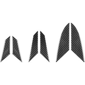 Resim Chevrolet Corvette C8 İçin 6 Adet / Set Motor Yan Havalandırma Etiketleri Siyah 1 Adet 