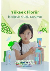 Resim Renkli, Çürüklere Karşı Etkili Çocuk Diş Macunu Kundal Chicka Smile Kids Toothpaste Shine Muscat 