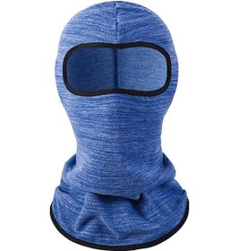 Resim Butu Motosiklet Bisikleti Bisiklet Kayak İçin Rüzgar Geçirmez Termal Balaclava Yüz Maskesi Boyun Isıtıcı - Bebek Mavisi 