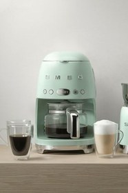 Resim SMEG DCF02PGEU Filtre Kahve Makinesi 50'S Style Pastel Yeşil 1.4 Litre 10 Fincan Kapasiteli 