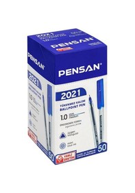 Resim Pensan Tükenmez Kalem Üçgen Gövde 1.0 mm 50'li Mavi 