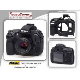 Resim Easycover Nikon D810 Silikon Kılıf Ecnd810B (Siyah) 