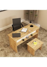 Resim KALENDER DEKOR MERKÜR-1-2 OFİS BÜRO MASASI TAKIMI MRK02 