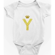 Resim Limon Unisex Bebek Beyaz Y Yarfi Baskılı Zıbını 