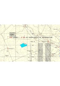 Resim 1-25000 Ölçekli Harita Parsel ve Koordinatlı 