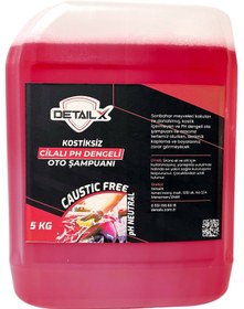 Resim DetailX pH Nötr Kostiksiz Oto Şampuan 5 Kg Premium Kalite ( Boya ve Seramik Koruyucu Etki) 