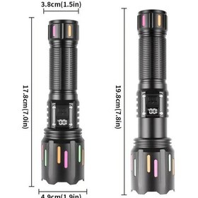 Resim Zoomlu Led Powerbank Özellikli Şarjlı El Feneri Açık Kahverengi 