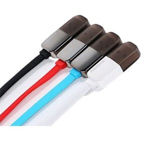 Resim Remax Ikili Yassı 1 Metre Micro Usb Apple Uyumlu iPhone Lightning Şarj Data Kablosu 