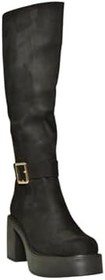 Resim fox SHOES V726454109 Kalın Topuklu Klasik Kadın Çizme 