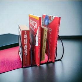 Resim dekorigo Yuvarlak YENİ Metal Dekoratif Masaüstü Dergilik/ Kitaplık 25x18cm 