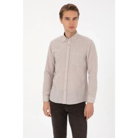 Resim U.s. Polo Assn. Erkek Taş Gömlek Desenli 50308596-VR049 
