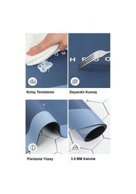 Resim Sihirli Su Emici Banyo Paspası Kaymaz Tabanlı Paspas Gri 