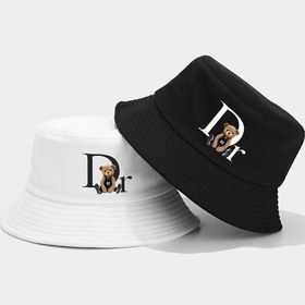 Resim 1 adet Dr. Teddy Bear Bucket Hat - Hafif, Nefes Alabilen Güneş Şapkası, Karikatür Ayı Tasarımı, Katlanabilir, Dış Mekan Tatili ve Seyahat İçin, Erkekler ve Kadınlar İçin Unisex, Bahar/Yaz Koleksiyonu, Ayı Şapkası 
