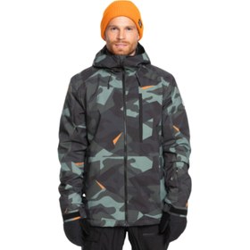 Resim Quiksilver Mission Printed Erkek Snowboard Ceketi 