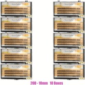 Resim 20D 60 adet Yumuşak ve Doğal Küme Kirpikleri - 20D Kıvrım, Karışık Uzunluklar 8-14mm, Başlangıçlar İçin Yeniden Kullanılabilir DIY Sahte Kirpik Uzantıları, Kolay Uygulama, Doğal Görünüm, Her Gün Glam İçin Mükemmel, DIY Kirpik Uzantıları, Başlangıç Makyajı, Anime Tarzı Kirpikler, Yüksek Kaliteli Kirpikler 