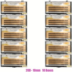 Resim 20D 60 adet Yumuşak ve Doğal Küme Kirpikleri - 20D Kıvrım, Karışık Uzunluklar 8-14mm, Başlangıçlar İçin Yeniden Kullanılabilir DIY Sahte Kirpik Uzantıları, Kolay Uygulama, Doğal Görünüm, Her Gün Glam İçin Mükemmel, DIY Kirpik Uzantıları, Başlangıç Makyajı, Anime Tarzı Kirpikler, Yüksek Kaliteli Kirpikler 