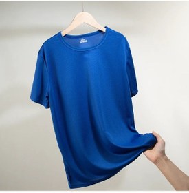 Resim Snapbuyerkek Spor Tişörtü - Hızlı Kuruyan Nefes Alabilen Kısa Kollu Koşu Gömleğimavi Mavi 