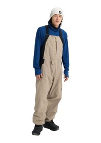Resim Burton Burton Reserve 2l Relaxed Bib Pants Erkek Bej Snowboard Pantolonu 30531 