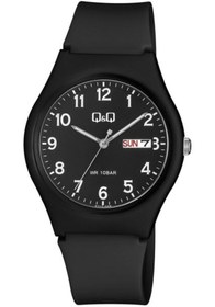 Resim Q&Q Unisex Siyah Takvimli Kol Saati 