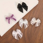 Resim 30 adet Mini Organza Dantel Kurdele - Saç Tokaları, El Sanatları Kelebek Süslemeleri, Ev Dekorasyonu Hediye Ambalaj Kurdeleleri için Uygun 