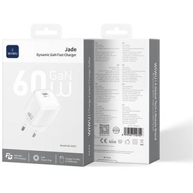 Resim Wiwu Wi-g037 Jade Dynamic Serisi Avs Özellikli Gan Tech Pd Şarj Başlığı 60w Beyaz 