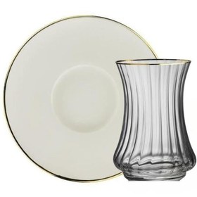 Resim Sandro Moreno Çay Seti 1453 Optik Lıne Gold 12 Parça 