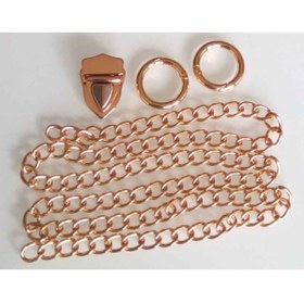 Resim angel çanta aksesuar Light Gold Renk Zincir Set 
