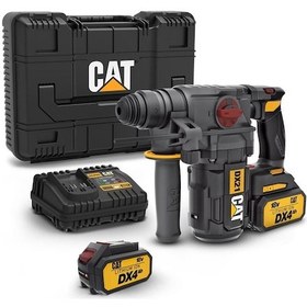 Resim Cat DX21 18Volt 4.0Ah 2.2J Li-ion Çift Akülü Şarjlı Kömürsüz Profesyonel Sds-Plus Pnömatik Kırıcı/Delici 