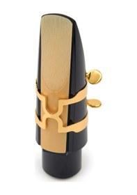 Resim D'addario Hts1g Tenor Saksafon H-ligature Ve Kapak Seti Altın Kaplama Gold Harrison Tarzı Tasarım, 4 Noktadan Eşit Baskı İle Maksimum Rezonans 