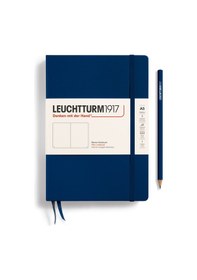 Resim Leuchtturm1917 Not Defteri Orta Boy A5 , Sert Kapak, 251 Numaralandırılmış Sayfa, Düz, Lacivert 