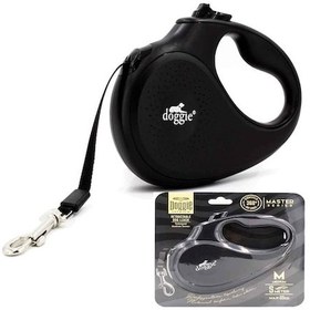Resim Doggie Master Serisi Otomatik Uzatma Tasması Siyah 