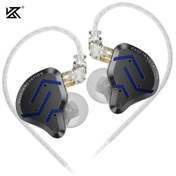 Resim Kz Zsn Pro 2 Hibrit Sürücü 1ba + 1dd Kulak İçi Metal Kulaklık Hıfı Bas Kulaklık Blue No Mic 