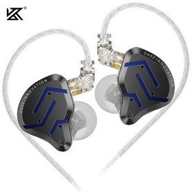 Resim Kz Zsn Pro 2 Hibrit Sürücü 1ba + 1dd Kulak İçi Metal Kulaklık Hıfı Bas Kulaklık Blue No Mic 