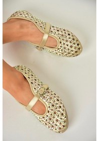 Resim Fox Shoes U820086704 Ten Kumaş Kadın Babet Ten-kumaş Ten Rengi 