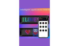Resim Wearfitpro LED Matrix Panel Dijital Ekran Kumandalı App Kontrollü LED Ekran 