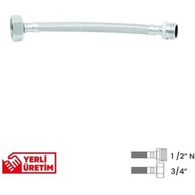 Resim Bağlantı Hortumu 1/2' N ' -3/4' 20 Cm 