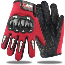 Resim HENGSHENG Çocuklar için Tam Korumalı Kırmızı Renkli Scooter Bisiklet Eldiveni 