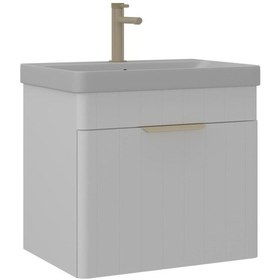 Resim Orka Procida 60 Cm Mat Beyaz Banyo Dolabı Alt Modül Lavabo 