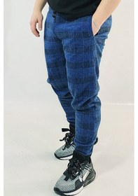 Resim Wingetstar Ekose Manşetli Erkek Eşofman Altı Saks Mavisi 